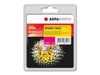 AgfaPhoto - magenta - kompatibel - återanvänd - bläckpatron (alternativ för: Epson 26XL, Epson C13T26334010, Epson T2633) APET263MD