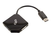 C2G DisplayPort to HDMI, VGA, DVI Adapter Converter - M/F - videokonverterare - svart 54340