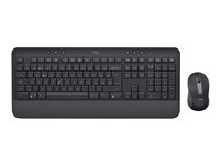 Logitech Signature MK650 Combo for Business - sats med tangentbord och mus - QWERTZ - schweizisk - grafit Inmatningsenhet 920-010993