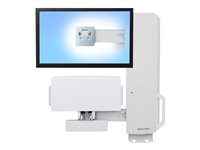 Ergotron StyleView monteringssats - för LCD-skärm/tangentbord/mus - sittande/stående system - vit 61-081-062