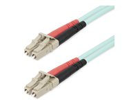 StarTech.com 25m (82ft) LC/UPC to LC/UPC OM4 Multimode Fiber Optic Cable, 50/125µm LOMMF/VCSEL Zipcord Fiber, 100G Networks, Low Insertion Loss, LSZH Fiber Patch Cord - patch-kabel - 25 m - havsblå 450FBLCLC25