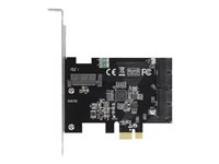 Delock PCI Express Card to 2 x internal USB 3.0 Pin Header - USB-adapter - PCIe 2.0 - USB 3.0 (internt) x 2 90387