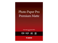 Canon Pro Premium PM-101 - fotopapper - slät matt - 20 ark - A3 - 210 g/m² 8657B006