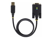 StarTech.com 10ft (3m) USB to Null Modem Serial Adapter Cable, Interchangeable DB9 Screws/Nuts, COM Retention, USB-A to RS232, FTDI, Level-4 ESD Protection, Windows/macOS/ChromeOS/Linux - Rugged TPE Construction (1P10FFCN-USB-SERIAL) - USB / seriell kabel - USB till DB-9 - 3 m 1P10FFCN-USB-SERIAL