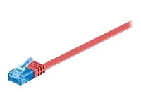 MicroConnect nätverkskabel - 1 m - röd V-UTP6A01R-FLAT