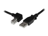 StarTech.com 3m USB 2.0 A to Left Angle B Cable Cord - 3 m USB Printer Cable - Left Angle USB B Cable - 1x USB A (M), 1x USB B (M) (USBAB3ML) - USB-kabel - USB typ B till USB - 3 m USBAB3ML