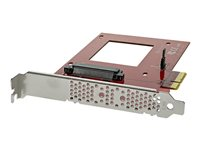 StarTech.com U.2 till PCIe-adapter för 2,5" U.2 NVMe SSD - SFF-8639 - x4 PCI Express 4.0 - gränssnittsadapter - Ultra M.2 Card - PCIe 3.0 x4 PEX4SFF8639