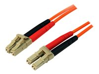 StarTech.com 15m Fiber Optic Cable - Multimode Duplex 50/125 - LSZH - LC/LC - OM2 - LC to LC Fiber Patch Cable - nätverkskabel - 15 m - orange 50FIBLCLC15