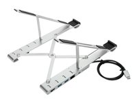 Targus Portable Stand with Integrated Dock - dockningsstation + ställ för bärbar dator - USB-C 3.2 Gen 1 / Thunderbolt 3 - HDMI - 1GbE AWU100005GL