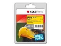 AgfaPhoto - 3-pack - gul, cyan, magenta - kompatibel - tonerkassett (alternativ för: Epson 27XL, Epson C13T27154010, Epson T2715) APET271TRID