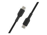 Belkin BOOST CHARGE - USB typ C-kabel - 24 pin USB-C till 24 pin USB-C - 2 m CAB004BT2MBK