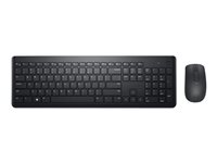 Dell Wireless Keyboard and Mouse KM3322W - sats med tangentbord och mus - QWERTY - ukrainska - svart Inmatningsenhet KM3322W-R-UKR