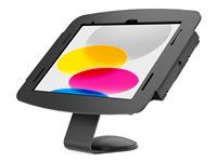 Compulocks iPad Pro 12.9" (3-6th Gen) Space Enclosure Core Counter Stand or Wall Mount hölje - för surfplatta - fast i 45 grader - svart 111B299PSENB