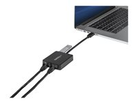 StarTech.com USB 3.0 till Dubbel Port Gigabit Ethernet-nätverksadapter med USB-port - nätverksadapter - USB 3.0 - 2 portar USB32000SPT