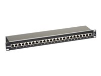 Black Box CAT6 Shielded Patch Panel - patch-panel - 1U - 19" JPS60A-24