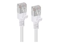 MicroConnect nätverkskabel - 25 cm - vit V-FTP6A0025W-SLIM