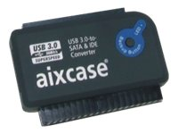 Aixcase blackline AIX-BLUSB3SI-PS - kontrollerkort - ATA / SATA 3Gb/s - USB 3.0 AIX-BLUSB3SI-PS