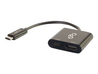 C2G USB C to HDMI Audio/Video Adapter w/ Power Delivery - USB Type C to HDMI Black - extern videoadapter - svart 80492