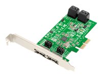 Dawicontrol DC 624e RAID - kontrollerkort (RAID) - SATA 6Gb/s - PCIe 2.0 x2 DC-624E RAID BLISTER