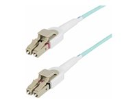 StarTech.com 5m (15ft) LC to LC (UPC) OM4 Switchable Fiber Optic Cable 50/125µm, 100G Networks, Toolless Polarity Switching, Low Insertion Loss - LSZH Fiber Patch Cord (450FBLCLC5SW) - patch-kabel - 5 m - havsblå 450FBLCLC5SW