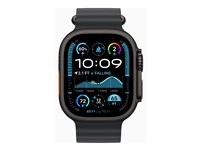 Apple Watch Ultra 2 - svart titan - smart klocka med Ocean-band - svart - 64 GB MX4P3KS/A