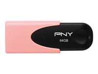 PNY Attaché 4 - USB flash-enhet - 64 GB FD64GATT4PAS1KL-EF