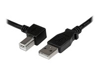 StarTech.com 1m USB 2.0 A to Left Angle B Cable Cord - 1 m USB Printer Cable - Left Angle USB B Cable - 1x USB A (M), 1x USB B (M) (USBAB1ML) - USB-kabel - USB typ B till USB - 1 m USBAB1ML