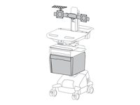 Ergotron StyleView Telepresence Dual Monitor, Powered monteringssats - för LCD-display/CPU/kamera 97-820