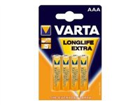 Varta Longlife Extra batteri - 4 x AAA - alkaliskt 4103101414
