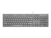 Dell KB216 - tangentbord - AZERTY - fransk - grå Inmatningsenhet 580-ADHF