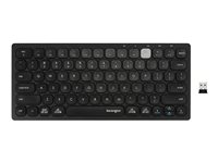 Kensington Multi-Device Dual Wireless Compact Keyboard - tangentbord - svart Inmatningsenhet K75502WW