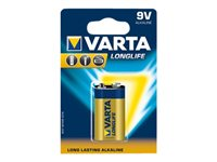 Varta Longlife 04122 batteri x 9V - alkaliskt 04122 101 411