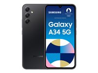 Samsung Galaxy A34 5G - awesome graphite - 5G pekskärmsmobil - 256 GB - GSM SM-A346BZKEEUB