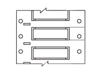 Brady PermaSleeve Wire Marking B-7642 - fodral - matt - 250 stk - 50.01 x 61.7 mm HX-1500-2-YL