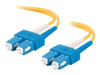 C2G SC-SC 9/125 OS1 Duplex Singlemode PVC Fiber Optic Cable (LSZH) - patch-kabel - 2 m - gul 85569