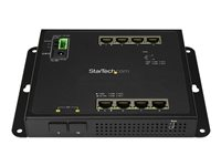 StarTech.com Industrial 8 Port Gigabit Ethernet Switch w/2 MSA SFP Slots L2 Managed Network RJ45 LAN Layer2 Switch Din Rail Hardened IP-30 (IES101G2SFPW) - switch - 10 portar - Administrerad IES101G2SFPW