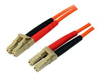 StarTech.com 1m Fiber Optic Cable - Multimode Duplex 50/125 - LSZH - LC/LC - OM2 - LC to LC Fiber Patch Cable (50FIBLCLC1) - nätverkskabel - 1 m 50FIBLCLC1