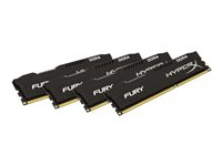 HyperX FURY - DDR4 - sats - 32 GB: 4 x 8 GB - DIMM 288-pin - 2933 MHz / PC4-23400 - ej buffrad HX429C17FB2K4/32