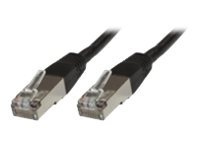 MicroConnect nätverkskabel - 50 cm - svart B-FTP6005S