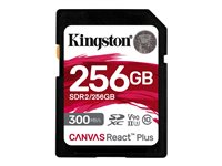 Kingston Canvas React Plus - flash-minneskort - 256 GB - SDXC UHS-II SDR2/256GB