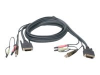 IOGEAR G2L7D02UI - kabel för tangentbord/mus/video/ljud - 1.82 m G2L7D02UI