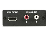 StarTech.com Component (YPbPr) / VGA To HDMI Converter With Audio - PC to HDMI - resolutions up to 1080p (HDTV) and 1920 x 1200 (PC) (VGA2HD2) - videokonverterare - svart VGA2HD2
