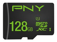 PNY High Performance - flash-minneskort - 128 GB - mikroSDXC UHS-I SDU12810HIGPER80-EF