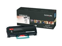 Lexmark - svart - original - tonerkassett X463A21G