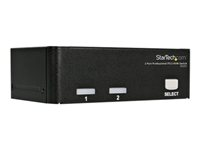 StarTech.com 2-Port Professional KVM Switch - 1U Rackmount KVM Switch - 2-Port - 1920 x 1440 (SV231) - omkopplare för tangentbord/video/mus - 2 portar SV231