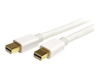 StarTech.com 2m 6ft White Mini DisplayPort 1.2 Cable M/M - Mini DisplayPort 4k w/ HBR2 support - Mini DP to Mini DP Cable 2 meter, 6 feet (MDPMM2MW) - DisplayPort-kabel - 2 m MDPMM2MW