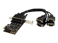 StarTech.com RS232 PCI Express seriellt kort med 4 portar och breakout-kabel - seriell adapter - PCIe - RS-232 x 4 PEX4S553B