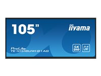 iiyama ProLite TE10518UWI-B1AG 105" Klass (104.6" visbar) LED-bakgrundsbelyst LCD-skärm - 5K - för interaktiv skyltning/interaktiv kommunikation TE10518UWI-B1AG