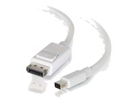 C2G 2m Mini DisplayPort to DisplayPort Adapter Cable 4K UHD - White - DisplayPort-kabel - 2 m 84298