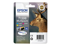 Epson T1306 Multipack - gul, cyan, magenta - original - bläckpatron C13T13064010